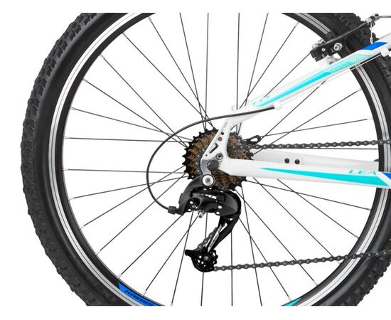 Bicicleta KROSS Lea 1.0 V-brake 26" alb/albastru DS, Marime cadru: S, 7 image