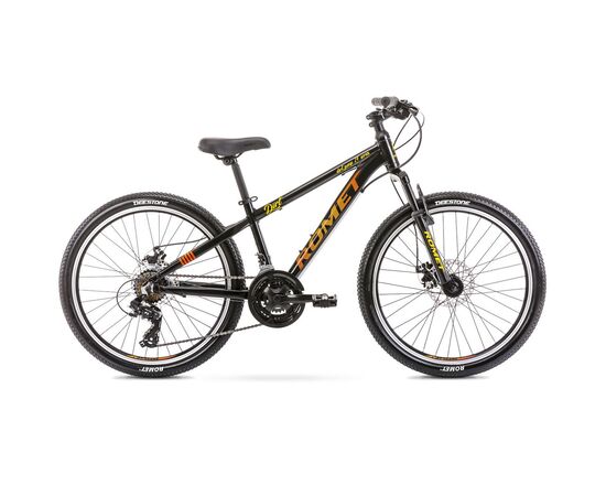 Bicicleta ROMET Rambler Dirt 24" negru/portocaliu