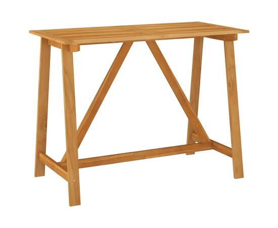 Set mobilier bar de exterior, 5 piese, lemn masiv de acacia, 9 image