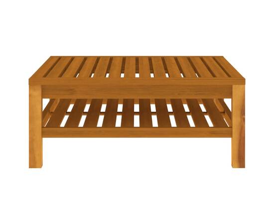 Set mobilier grădină cu perne crem, 5 piese, lemn masiv acacia, 4 image