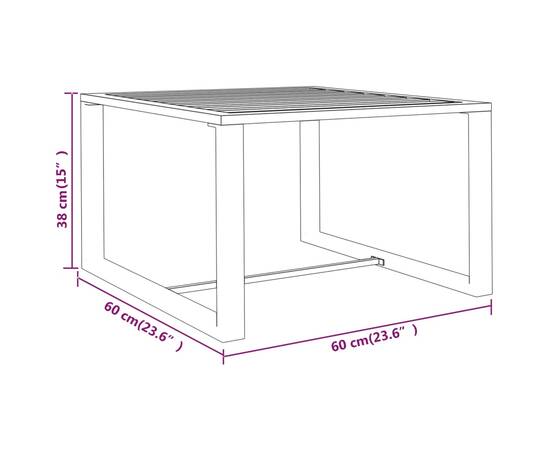 Set mobilier de grădină cu perne, 5 piese, antracit, aluminiu, 10 image