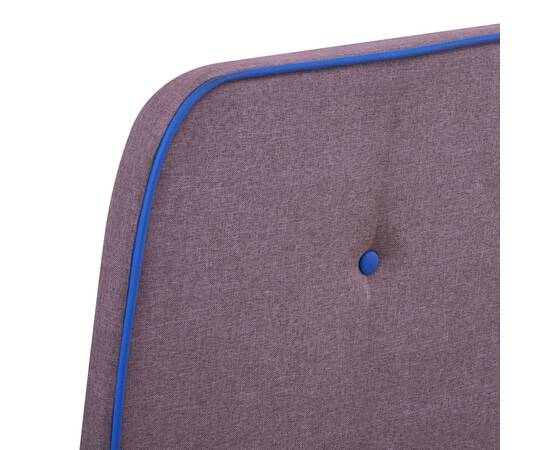 Cadru de pat, gri taupe, 90 x 200 cm, material textil, 5 image
