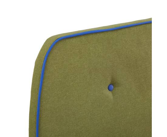 Cadru de pat, verde, 90 x 200 cm, material textil, 5 image