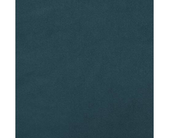 Taburet, albastru, 60x60x39, catifea, 5 image