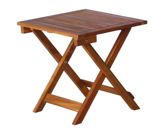 Șezlonguri, 2 buc., cu masă și perne, lemn masiv de acacia, 4 image