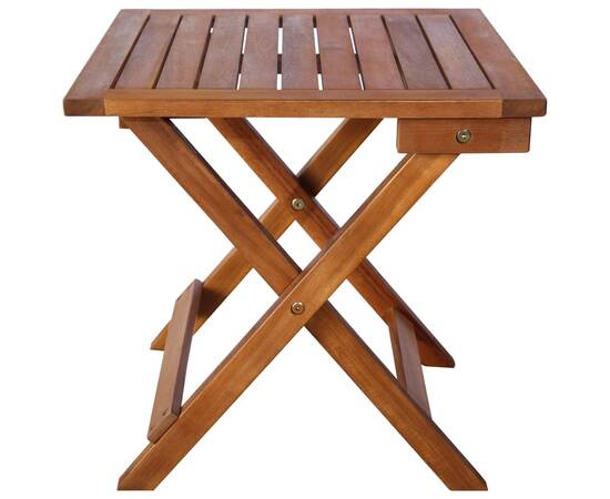 Șezlonguri cu masă și perne, 2 buc., lemn masiv de acacia, 6 image