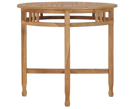Set de masă pentru grădină, 3 piese, lemn masiv de tec, 4 image