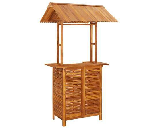 Set mobilier de bar de grădină, 3 piese, lemn masiv de acacia, 4 image