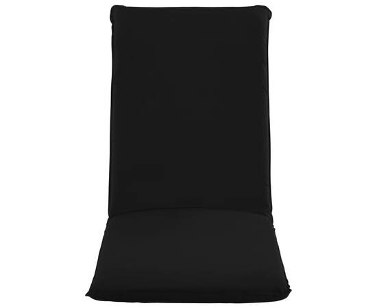 Șezlong pliabil, negru, țesătură oxford, 3 image