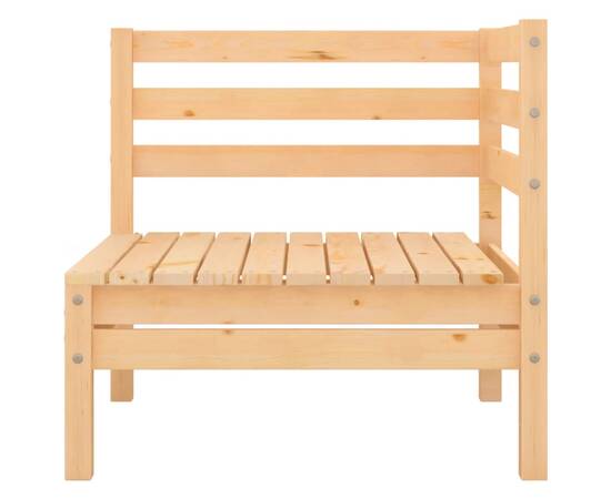 Canapea de colț pentru grădină, lemn masiv de pin, 2 image
