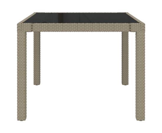 Set mobilier de exterior cu perne, 3 piese, bej, poliratan, 9 image