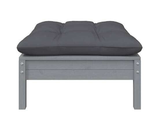 Set mobilier de grădină cu perne, 5 piese, lemn masiv de pin, 5 image