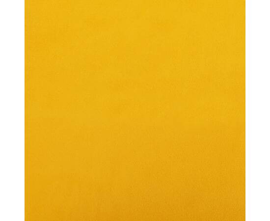 Taburet, galben, 78x56x32 cm, catifea, 5 image