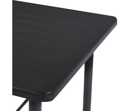 Masă de bar, negru, 120 x 60 x 110 cm, mdf, 5 image