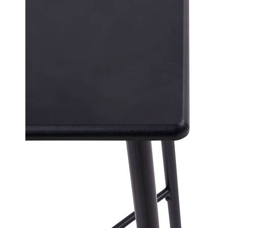 Masă de bar, negru, 60 x 60 x 111 cm, mdf, 4 image