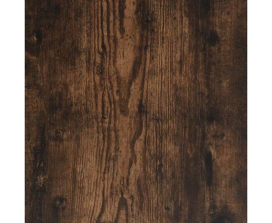 Masă laterală, stejar fumuriu, 40x40x40 cm, lemn prelucrat, 8 image