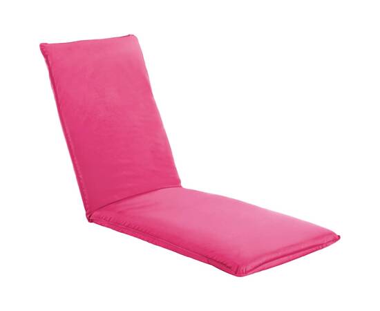Șezlong pliabil, roz, țesătură oxford, 2 image