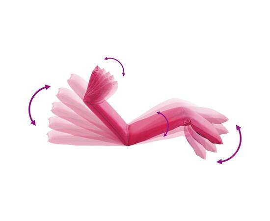 Șezlong pliabil, roz, țesătură oxford, 5 image