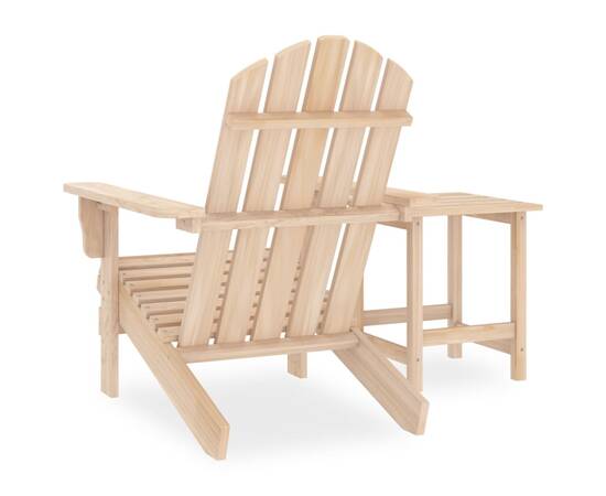 Scaun de grădină adirondack cu masă, lemn masiv de brad, 4 image