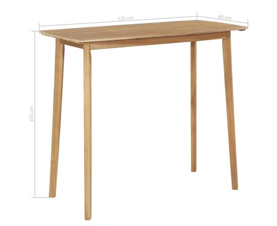 Set mobilier de exterior, 5 piese, lemn masiv de acacia, 7 image