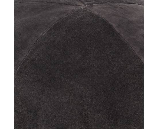 Taburet puf, antracit, 50 x 35 cm, catifea, 2 image