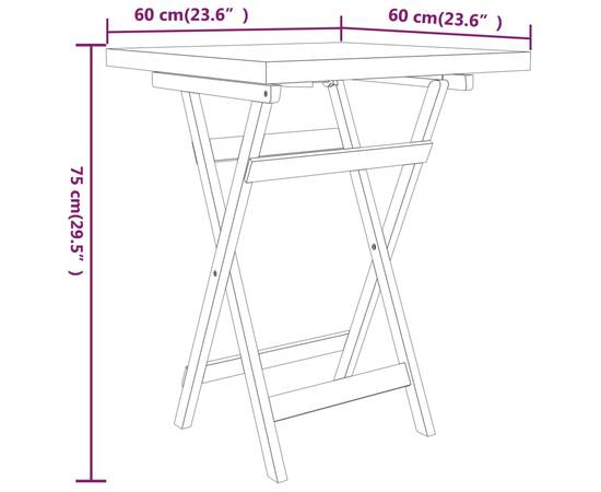 Set mobilier de grădină, 3 piese, lemn masiv de tec, 10 image