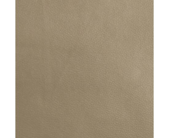 Taburet, cappuccino, 60x60x39 cm, piele ecologică, 5 image