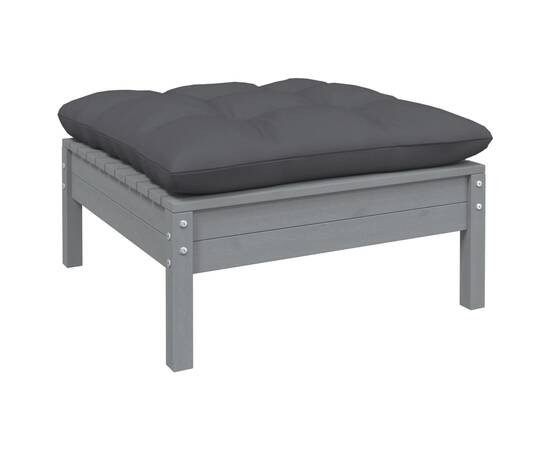 Set mobilier de grădină cu perne, 9 piese,  lemn masiv pin, 6 image