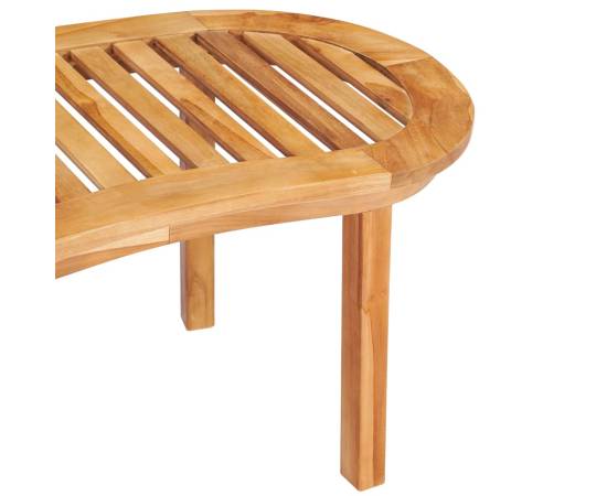 Set mobilier grădină tip banană, 5 piese, lemn masiv de tec, 10 image