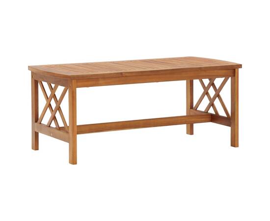 Set mobilier de grădină cu perne, 2 piese, lemn masiv de acacia, 5 image