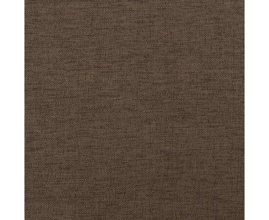 Taburet, maro, 60x60x39 cm, material textil/piele ecologică, 5 image