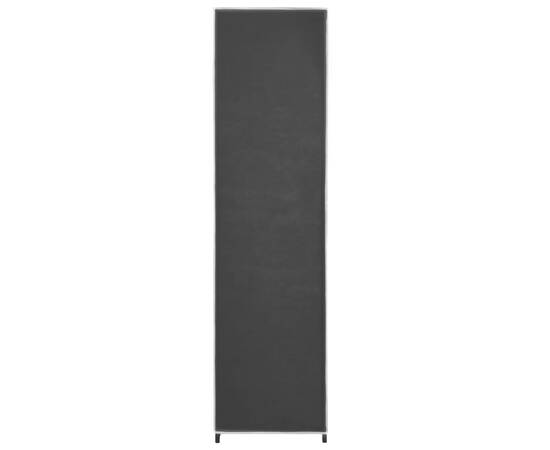 Șifonier cu 4 compartimente, negru, 175 x 45 x 170 cm, 6 image