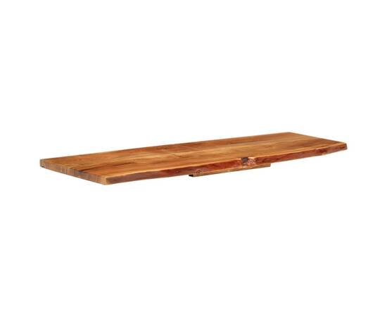 Blat lavoar de baie, 140 x 55 x 3,8 cm, lemn masiv de acacia, 11 image