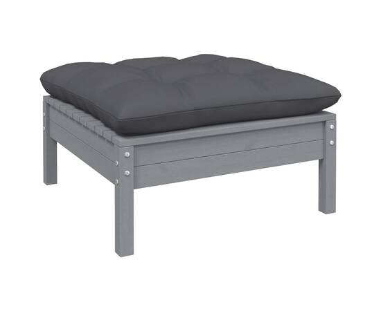 Set mobilier grădină cu perne, 9 piese, lemn masiv pin, 6 image