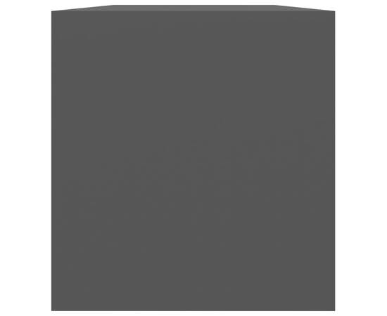 Cutie de depozitare viniluri, negru, 71x34x36 cm, lemn compozit, 4 image