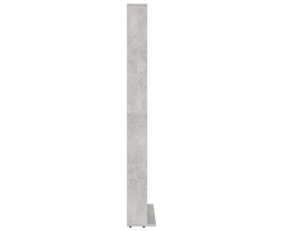 Dulap pentru cd-uri, gri beton, 102 x 23 x 177,5 cm, pal, 5 image