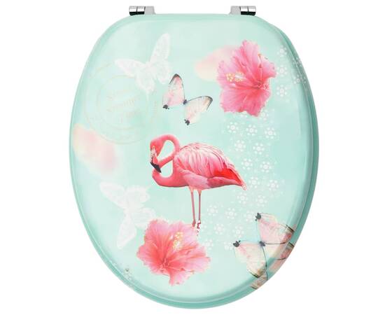 Capac wc, mdf, model flamingo, 5 image