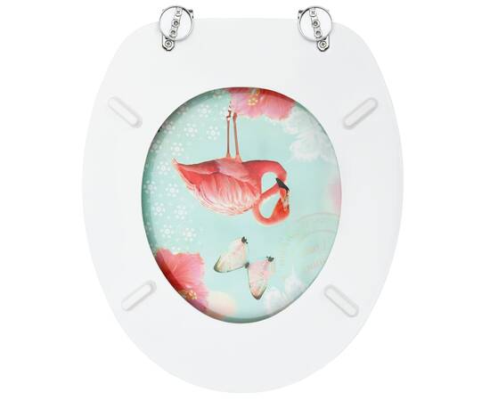 Capac wc, mdf, model flamingo, 6 image