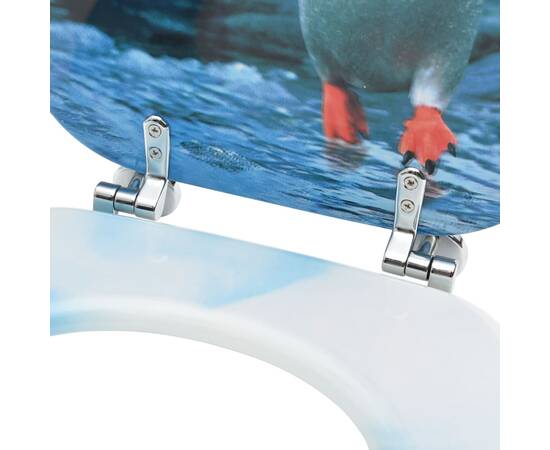 Capac wc, mdf, model pinguini, 7 image