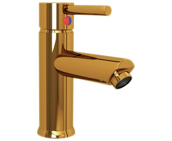 Robinet chiuvetă de baie, auriu, 130x176 mm, 3 image