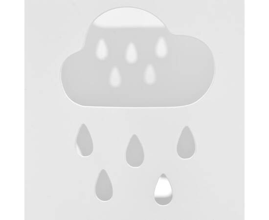 Suport pentru umbrele, imprimeu umbreluțe, oțel, alb, 3 image