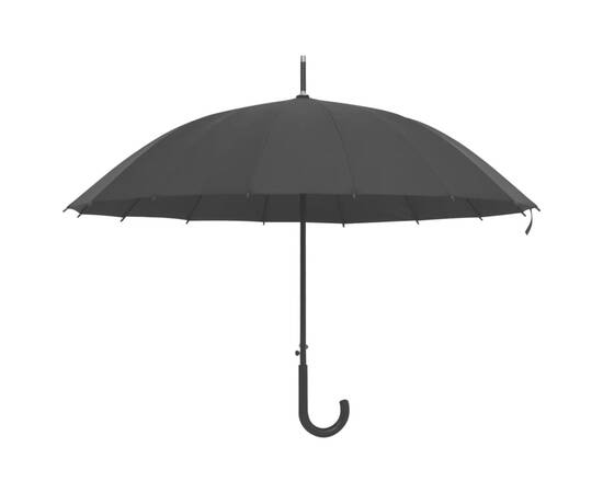 Umbrelă automată, negru, 105 cm, 2 image