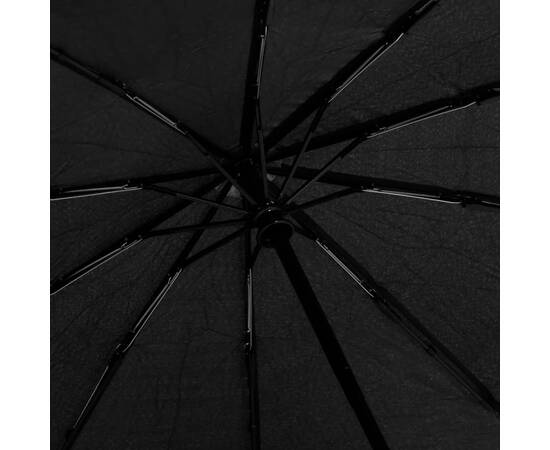 Umbrelă pliabilă automată, negru, 104 cm, 5 image