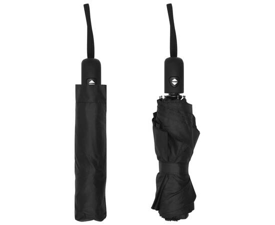 Umbrelă pliabilă automată, negru, 95 cm, 3 image