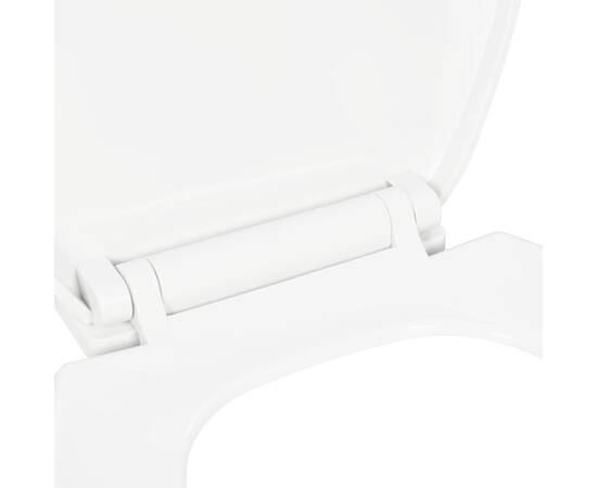 Capac wc cu închidere silențioasă, eliberare rapidă, alb, 6 image