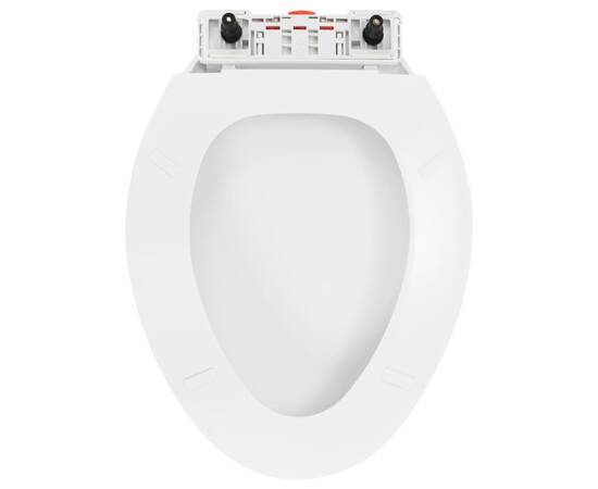 Capac wc cu închidere silențioasă, eliberare rapidă, alb, 5 image