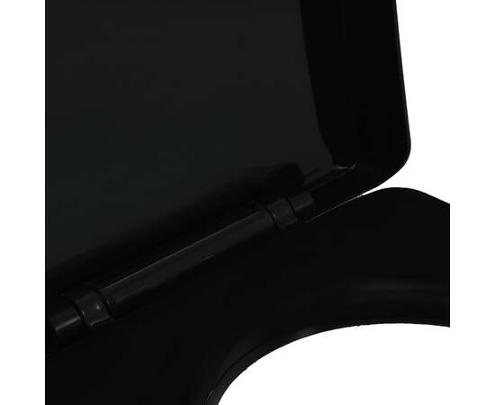 Capac wc cu închidere silențioasă, eliberare rapidă, negru, 6 image
