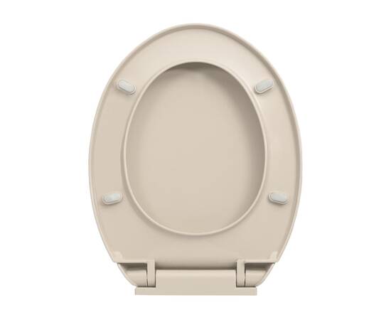 Capac wc cu închidere silențioasă, roz caisă, oval, 6 image