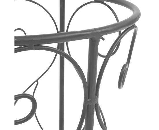 Suport pentru umbrelă, stil vintage, metal, 26x46 cm, negru, 5 image