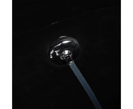 Vas wc suspendat fără ramă cu funcție de bideu, negru, ceramică, 9 image